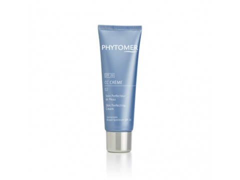 PHYTOMER CC CRÈME SKIN PERFECTING CREAM 02 SPF 20 daugiafunkcinis, spalvą koreguojantis veido kremas, drėkina, jaunina, SPF 20 (tamsesnis), 50 ml